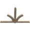 Ekena Millwork Redmond Rough Sawn Timber Gable Bracket, Douglas Fir, 96"W x 64"H x 4"D x 6"F, 16/12 Pitch GBW096X64X0406RED00RDF - alternate 4